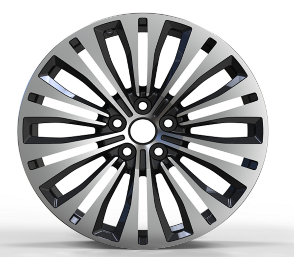 20X8.5 WF Aftermarket Wheel ML0247-1 Gunmetal Machine Face 5X120/62.5, ET 43 mm