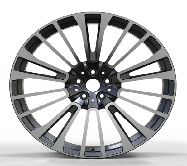 22X10.5 WF Aftermarket Wheel ML0242-1 Gunmetal Machine Face 5X112/66.5, ET 40 mm