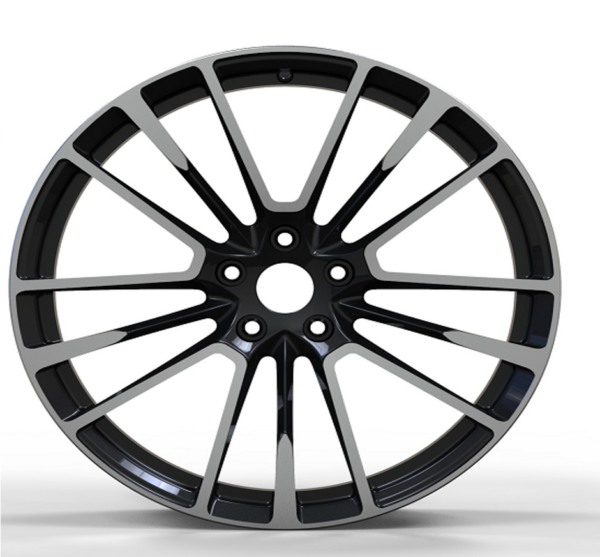 20X10.0 WF Aftermarket Wheel ML0235-1 Black Machine Face 5X114.3/67.1, ET 40 mm