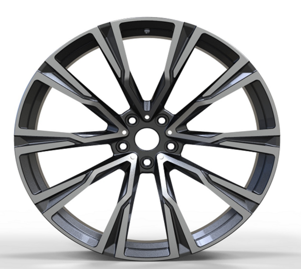 22X10.5 WF Aftermarket Wheel ML0259-2 Gunmetal Machine Face 5X112/66.5, ET 40 mm