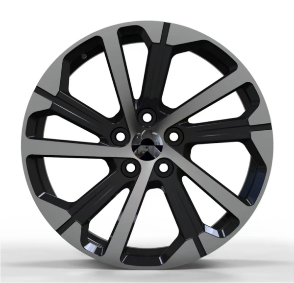 19X8.5 WF Aftermarket Wheel ML0299 Black Machine Face 5X120/62.5, ET 35 mm