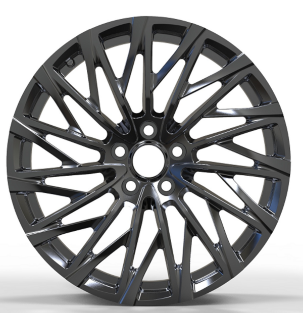 18X7.5 WF Aftermarket Wheel -610653-1 PVD ( Black) 5X120/64.1, ET 38 mm