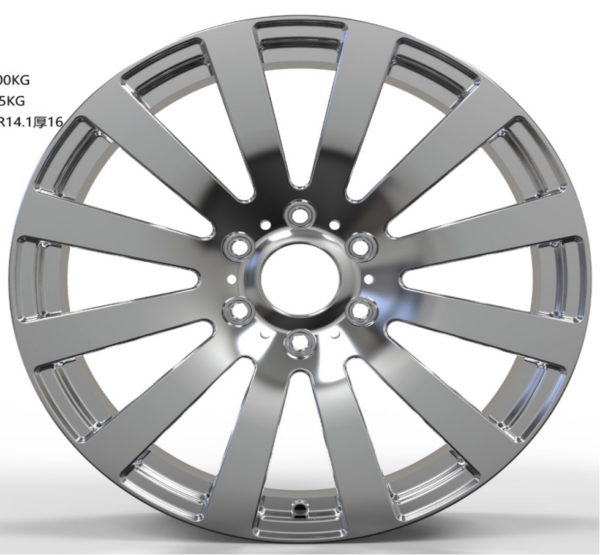 19X8.0 WF Aftermarket Wheel ML0370 Polish 6X130/84.1, ET 50 mm