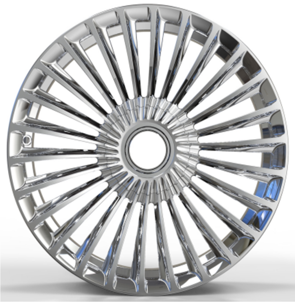 17X7.5 WF Aftermarket Wheel PL001 Polish 5X112/66.45, ET 38 mm