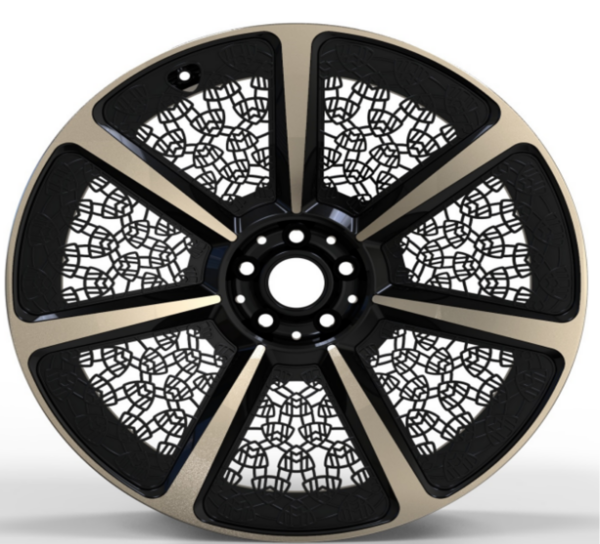 23X11.0 WF Aftermarket Wheel ML0475-23 Glossy Black Machine Face 5X112/66.45, ET 47 mm