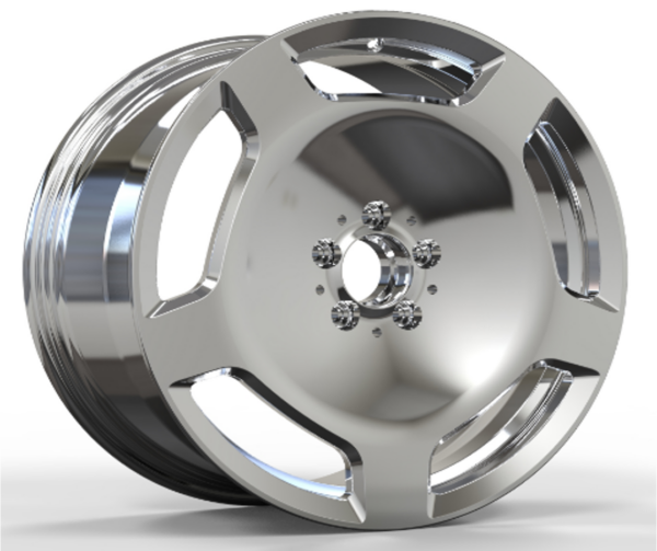 20X8.5 WF Aftermarket Wheel ML0460-2 Polish 5X112/66.45, ET 36 mm