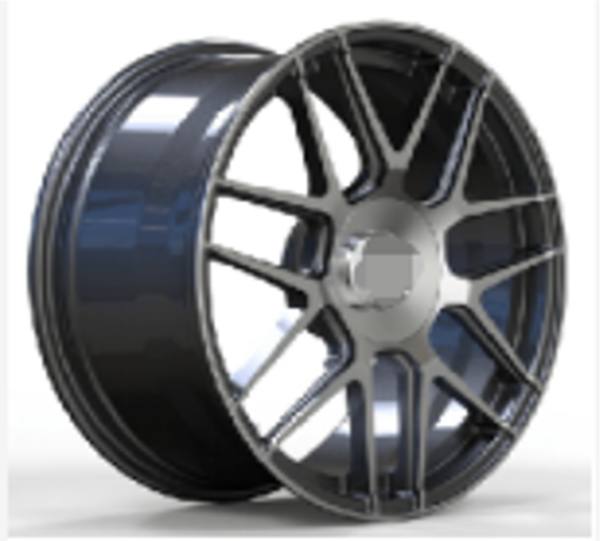 18X8.0 WF Aftermarket Wheel ML0021-1L Gunmetal Machine Face 5X112/66.45, ET 38 mm