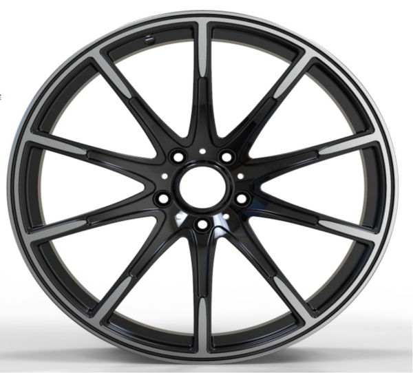 21X10.0 WF Aftermarket Wheel ML0113-6 Black Machine Face 5X130/84.1, ET 36 mm