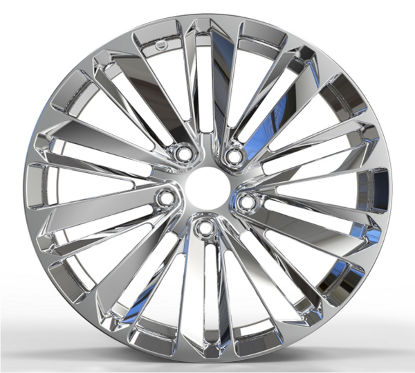 17X7.5 WF Aftermarket Wheel ML0151 Polish 5X112/66.45, ET 38 mm