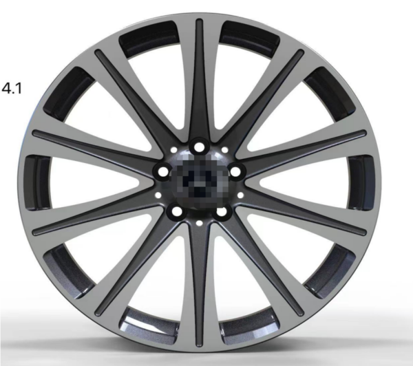 19X9.0 WF Aftermarket Wheel ML0358-1 Gunmetal Machine Face 5X112/66.45, ET 53 mm