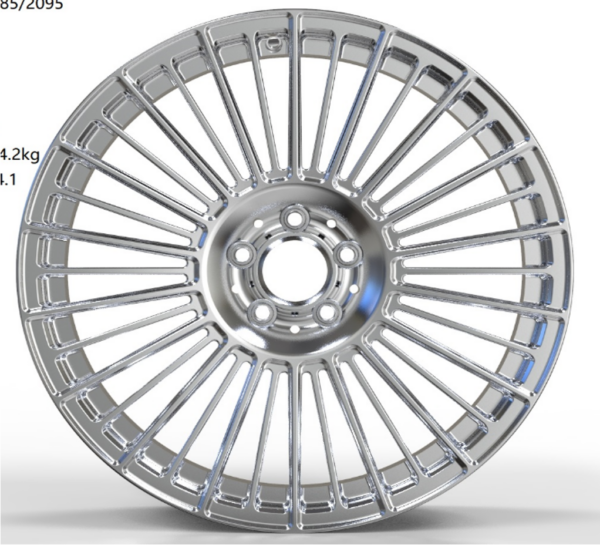 19X8.5 WF Aftermarket Wheel ML0361 Polish 5X112/66.45, ET 36 mm