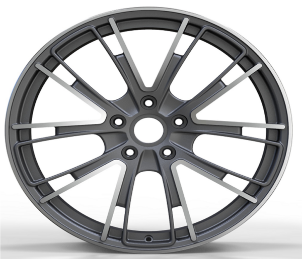 21X9.5 WF Aftermarket Wheel ML0126-6 Matt Gunmetal Machine Face 5X130/71.56, ET 61 mm