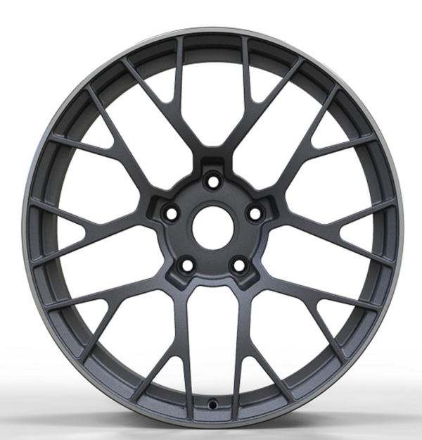 21X9.5 WF Aftermarket Wheel ML0262-3 Matt Gunmetal Machine Lip 5X130/71.56, ET 61 mm