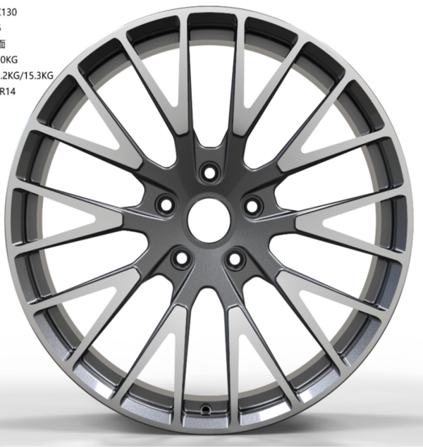 20X9.5 WF Aftermarket Wheel ML0420 Gunmetal Machine Face 5X130/71.56, ET 65 mm