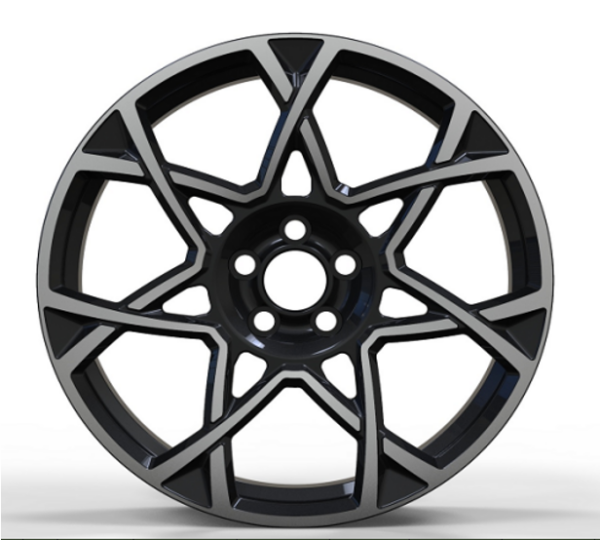 22X9.0 WF Aftermarket Wheel ML0308-3 Glossy Black 5X120/62.5, ET 40 mm