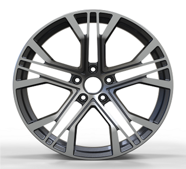 20X9.0 WF Aftermarket Wheel ML0069-1 Gunmetal Machine Face 5X112/66.45, ET 30 mm